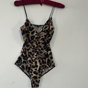 Leopard print bodysuit